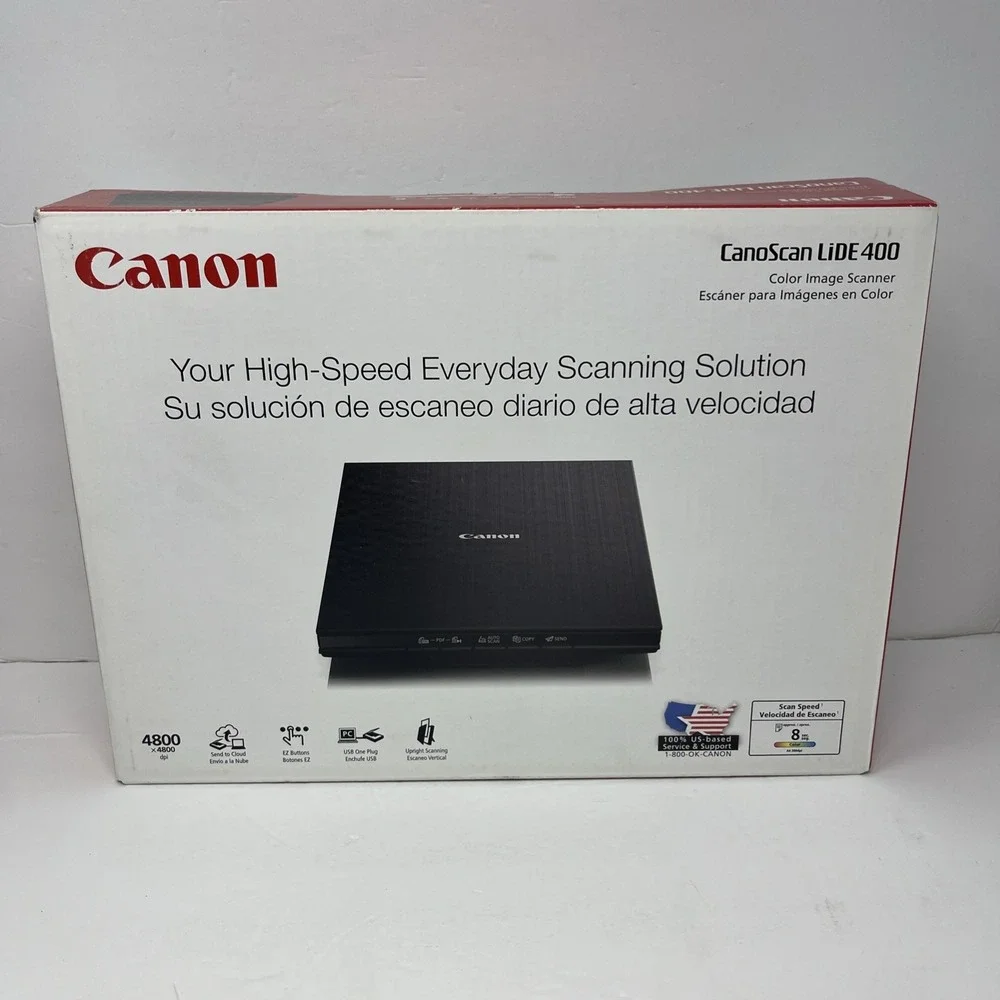 Canon CanoScan Lide 400 Slim Scanner, 2996C002 7.7